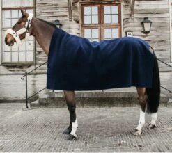 Heavy Fleece Rug - Marineblau