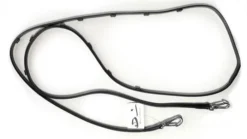 Zügel Single Stegen Mit Haken - Schwarz