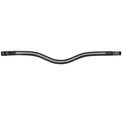 Klinkerstirnband Geschwungen - Schwarz - Silber