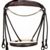 Finesse Double Bridle - Braun/Beige