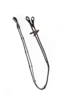 Rundgenähte Zügel - Stopper/Cover - Braun