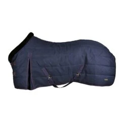 Stalldecke HS Mit Faux Fur Kragen - Marineblau