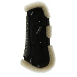 Vegan Sheepskin T Boots Bamboo - Schwarz
