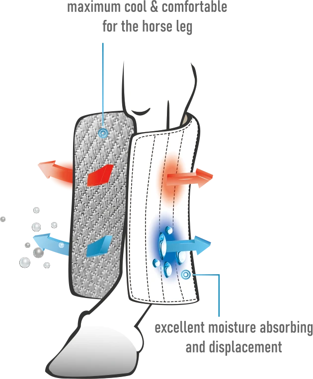 WX Tech Reitpads - Schwarz - 28x45 2 WX Tech Reitpads - Schwarz - 28x45 - Image 2