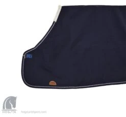 Wolldecke - Marine/Silber