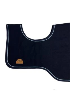 Ausreitdecke Aus Wolle - Marineblau/Blau