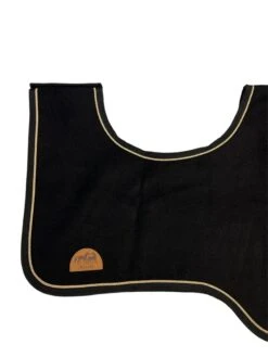 Ausreitdecke Aus Wolle - Schwarz/Sand