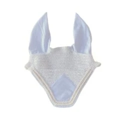 Fliegenohren Weiß Strass