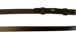 Flach Genähte Kandarenzügel 13 Mm - Chocolate