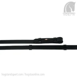 Lederzügel 16 Mm Mit Stegen - Schwarz/Roségold