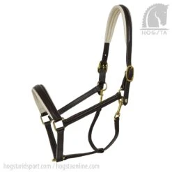 Lederhalfter - Braun/Beige