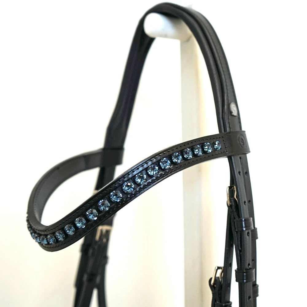 Trense Comfort XS - Schwarz - Blau Gl Piping 2 Trense Comfort XS - Schwarz - Blau Gl Piping - Image 2