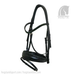 Trense Comfort XS - Schwarz - Grün Gl Piping