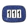 Nummernschild Mit Glitzer - Blau