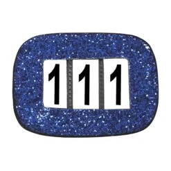 Nummernschild Mit Glitzer - Blau