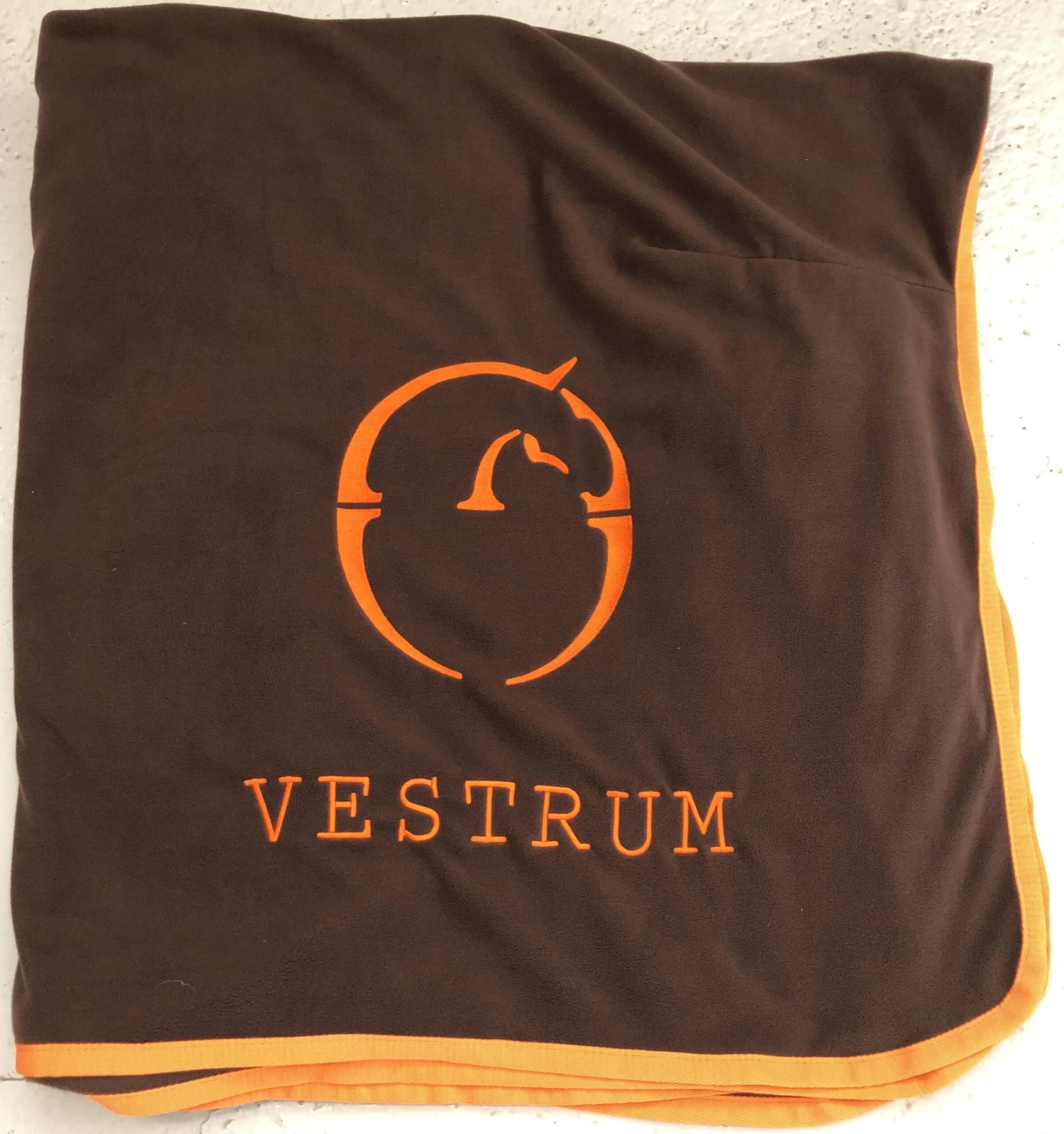 Vicenza Fleecedecke - Dunkelbraun/Orange 1 Vicenza Fleecedecke - Dunkelbraun/Orange